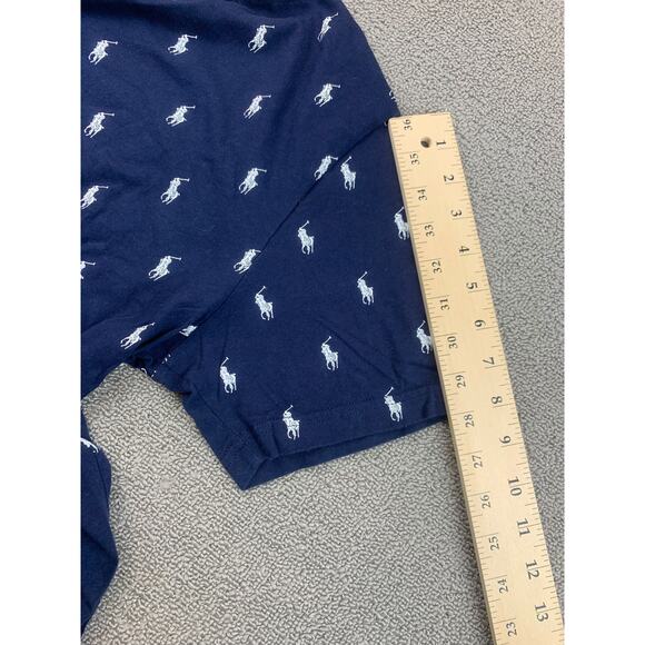 Polo Ralph Lauren Men's Medium Navy All Over Print Crewneck T-Shirt - Picture 8 of 8